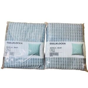 IKEA Gullklocka Teal 2 Pillow Covers 20x20
